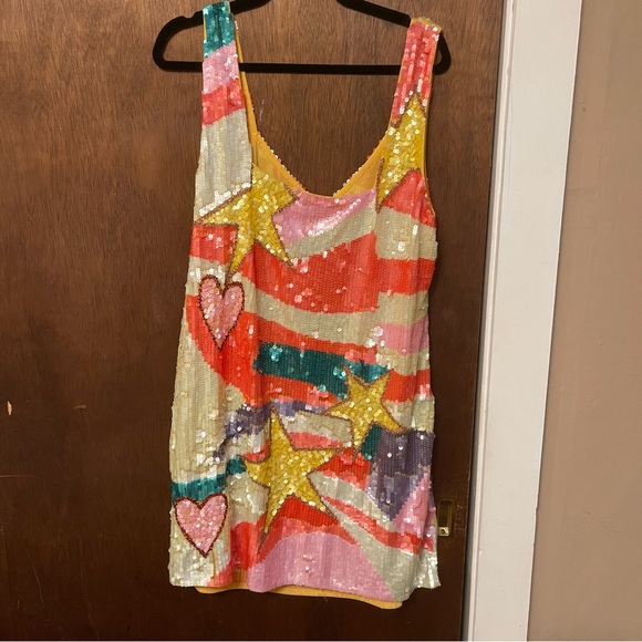 Stars and hearts sequin mini dress - Picture 7 of 7